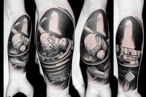 Astronaut tattoo idea