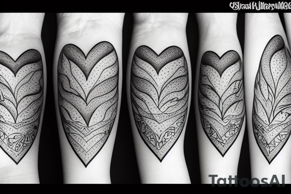 Half heart-half Brain Surrounded by magnolia's tattoo idea Half heart-half Brain Surrounded by magnolia's tattoo idea