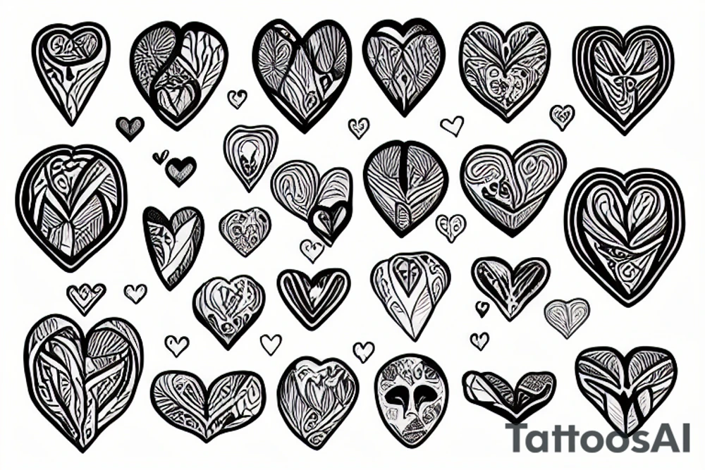 Half heart-half Brain Surrounded by magnolia's tattoo idea
