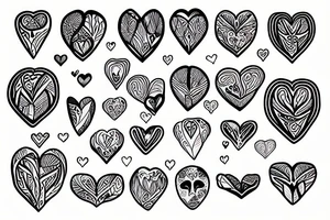 Half heart-half Brain Surrounded by magnolia's tattoo idea