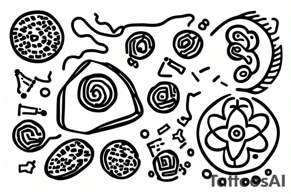 MDMA molecule with ecstasy print inside tattoo idea