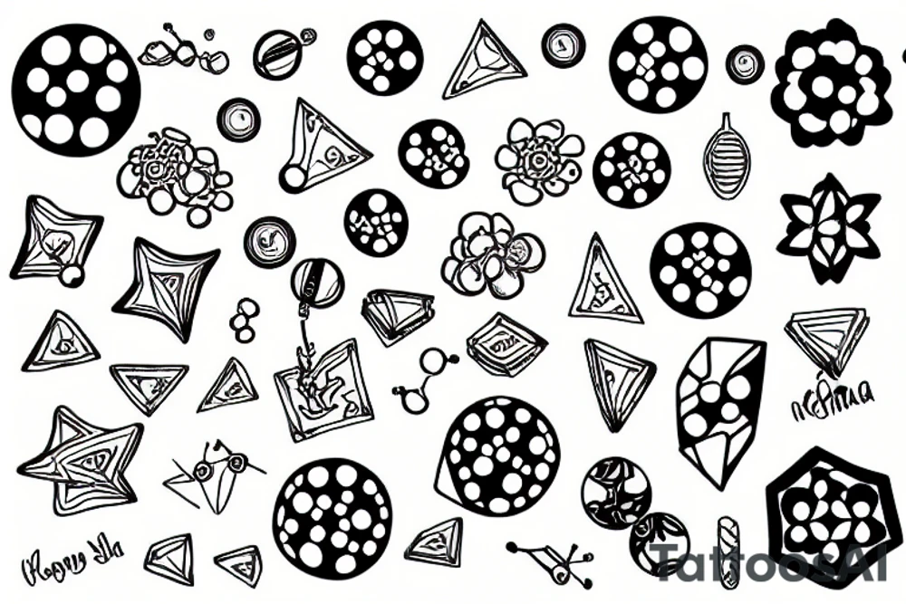 MDMA molecule tattoo idea
