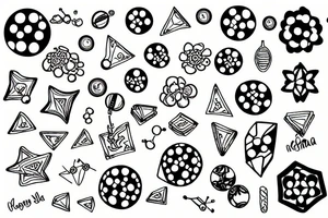MDMA molecule tattoo idea