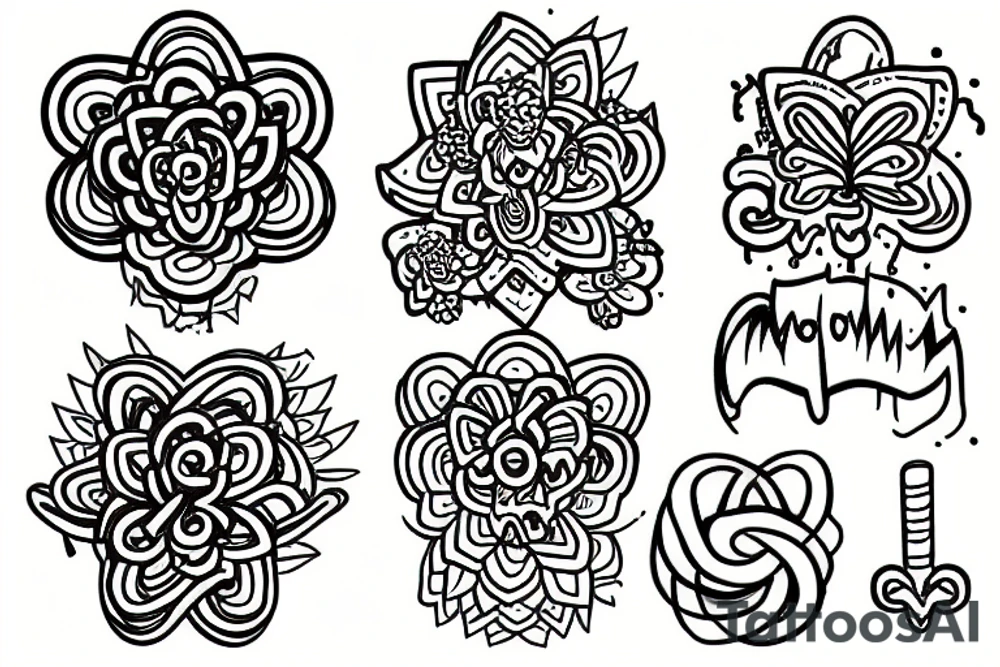MDMA molecule tattoo idea