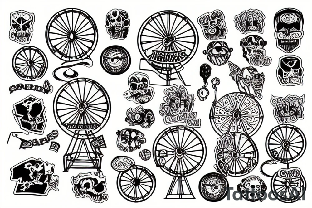 Ferris wheel of souls tattoo idea