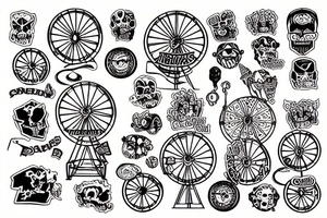 Ferris wheel of souls tattoo idea