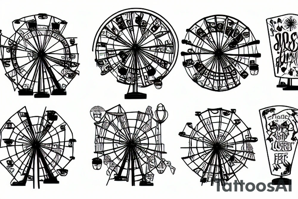Ferris wheel of souls tattoo idea