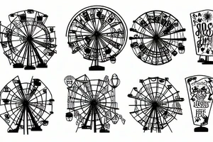 Ferris wheel of souls tattoo idea
