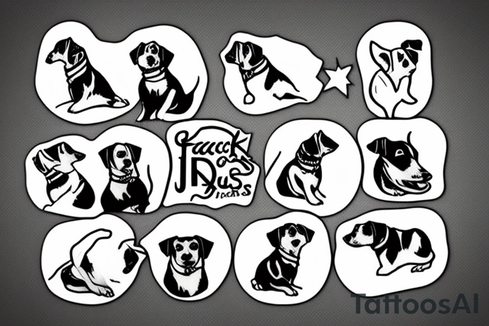 Jack russell tattoo idea