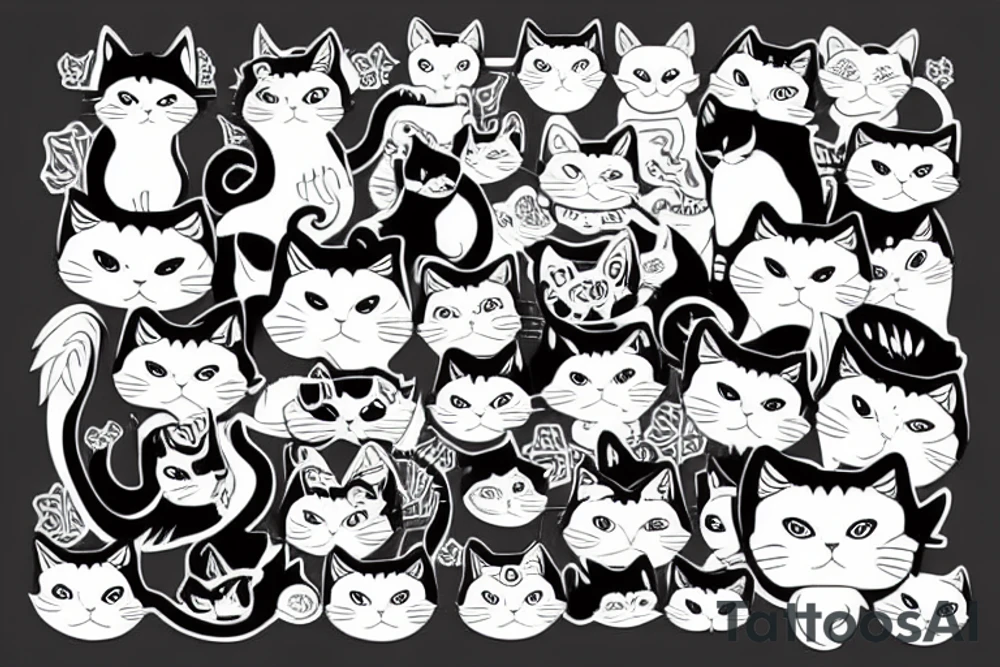 nqrse cat tattoo idea