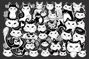 nqrse cat tattoo idea
