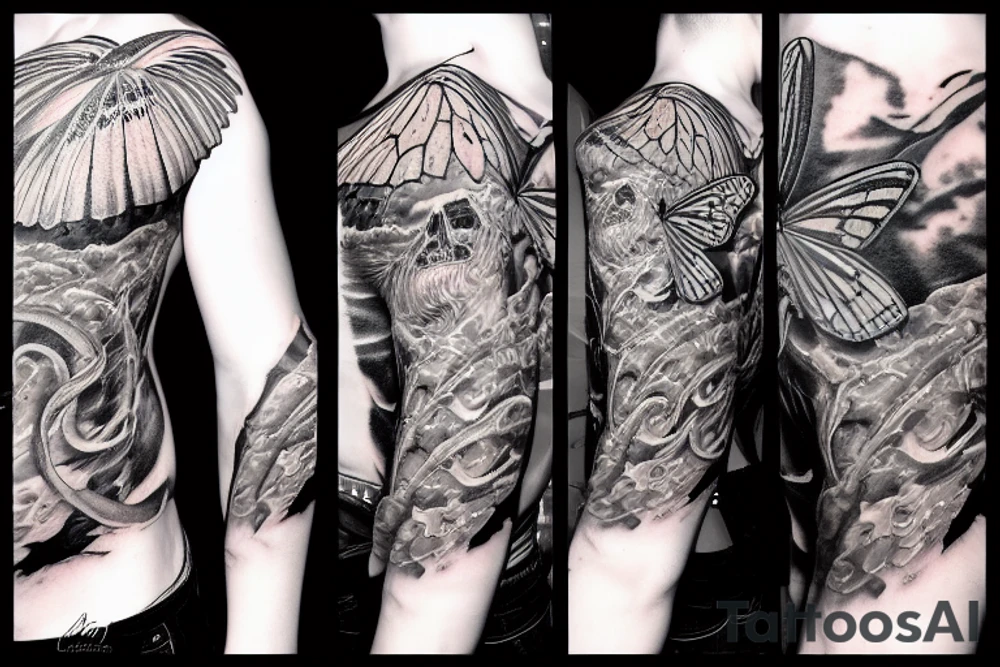Chaos Theory, ButterFly , Hurricane, Jesus tattoo idea