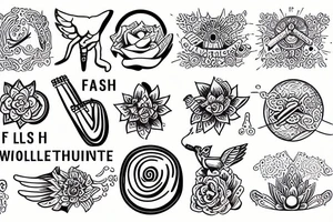 mindfulness, discipline and work ethic tattoo idea