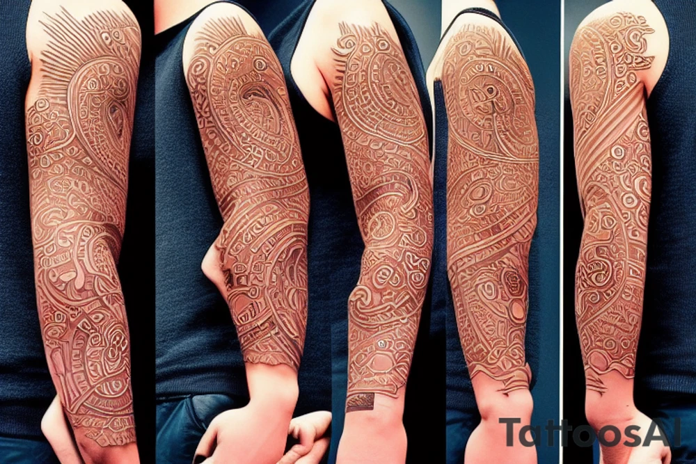 mindfulness, discipline and work ethic tattoo idea