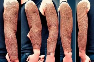 mindfulness, discipline and work ethic tattoo idea