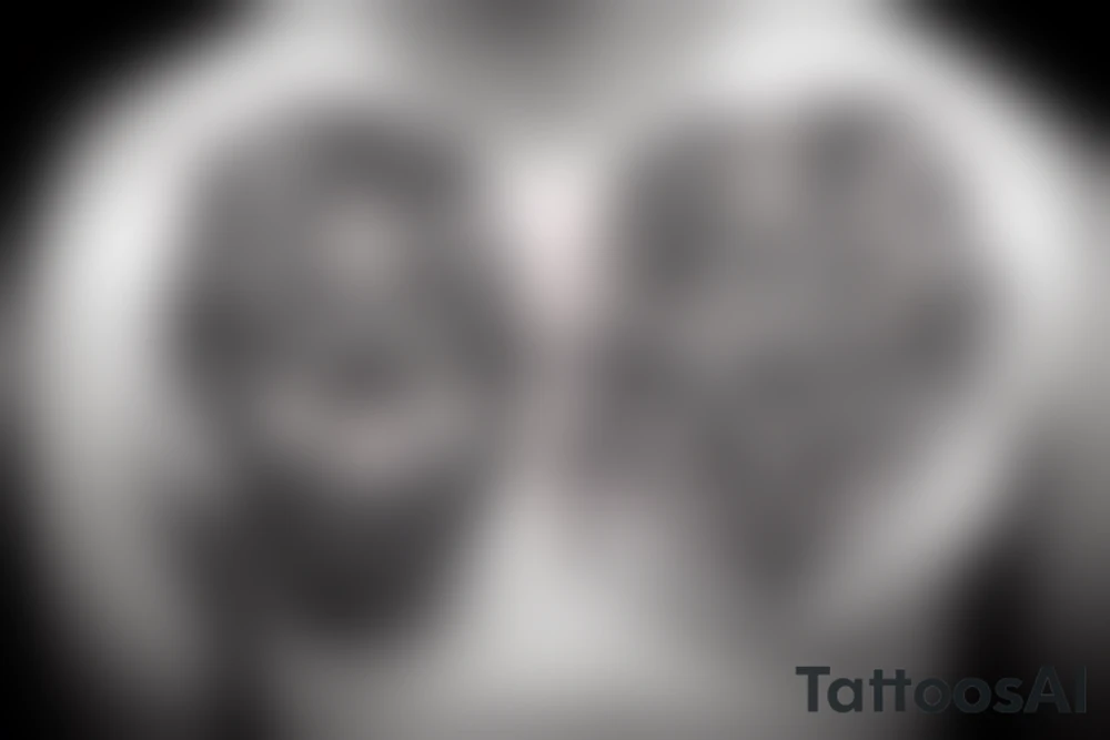 Half Brain, Half Heart, Diamond frame, Face in between tattoo idea Half Brain, Half Heart, Diamond frame, Face in between tattoo idea