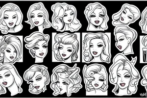 hot blonde babe tattoo idea