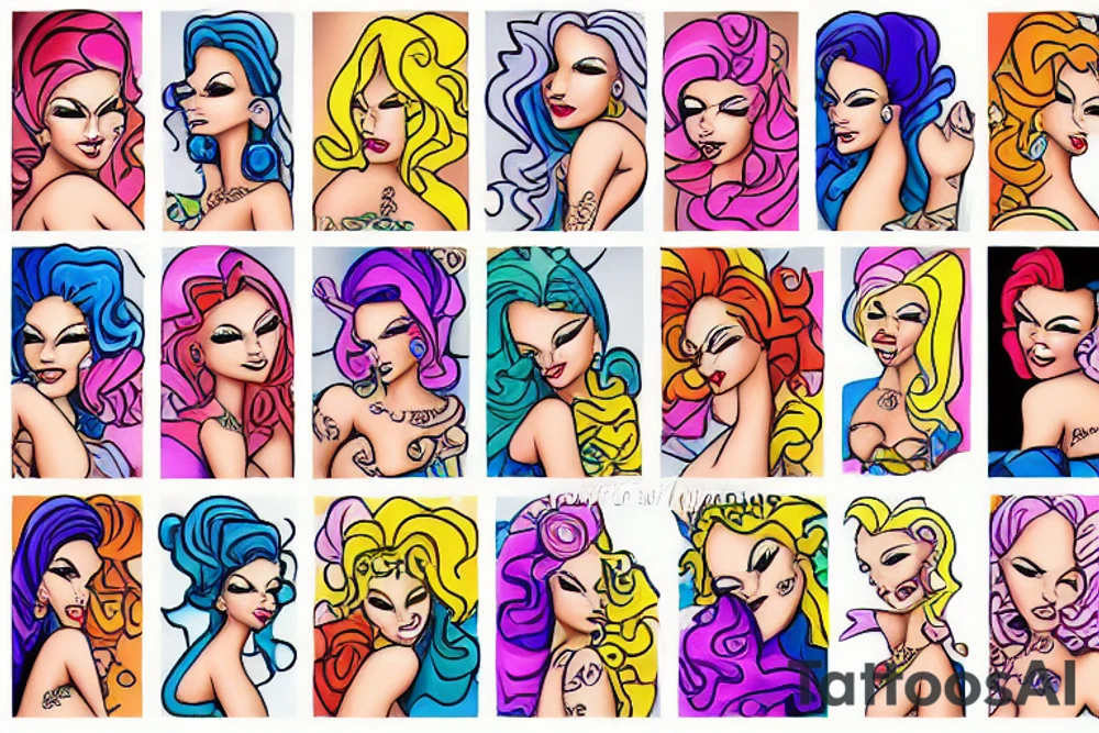 colorful images of sexy submissive latina housewife tattoo idea