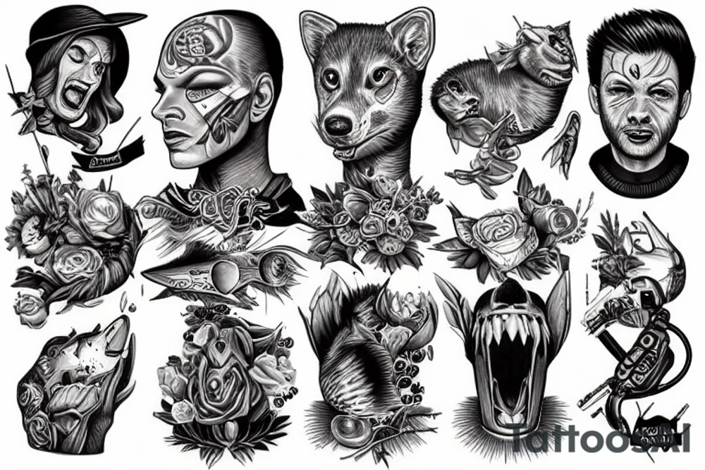 rocket andrew tate tattoo idea