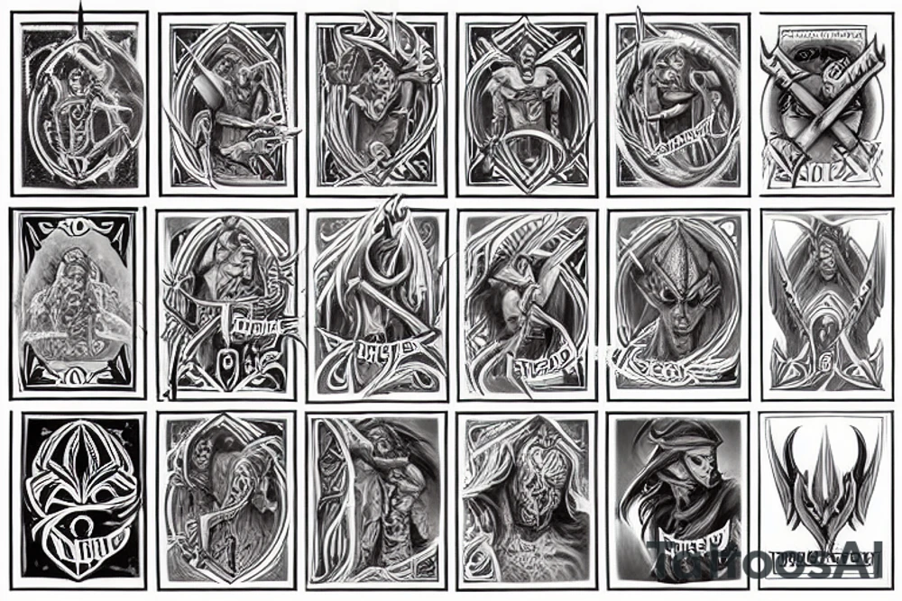 the name veer in norse ruins tattoo idea