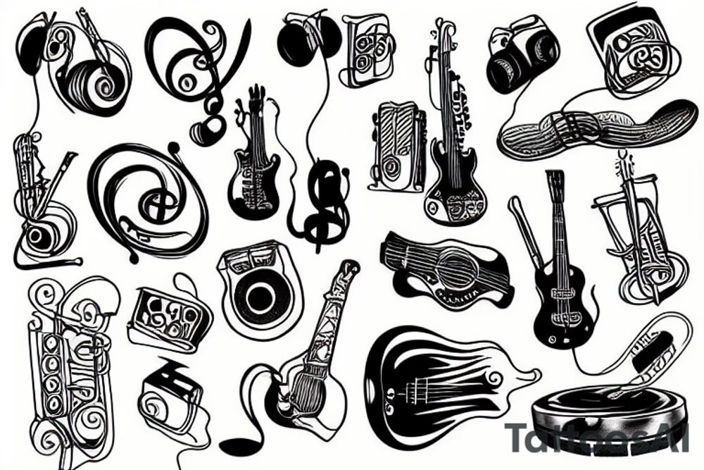 music tattoo idea