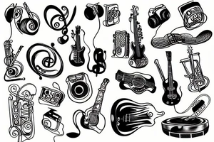 music tattoo idea