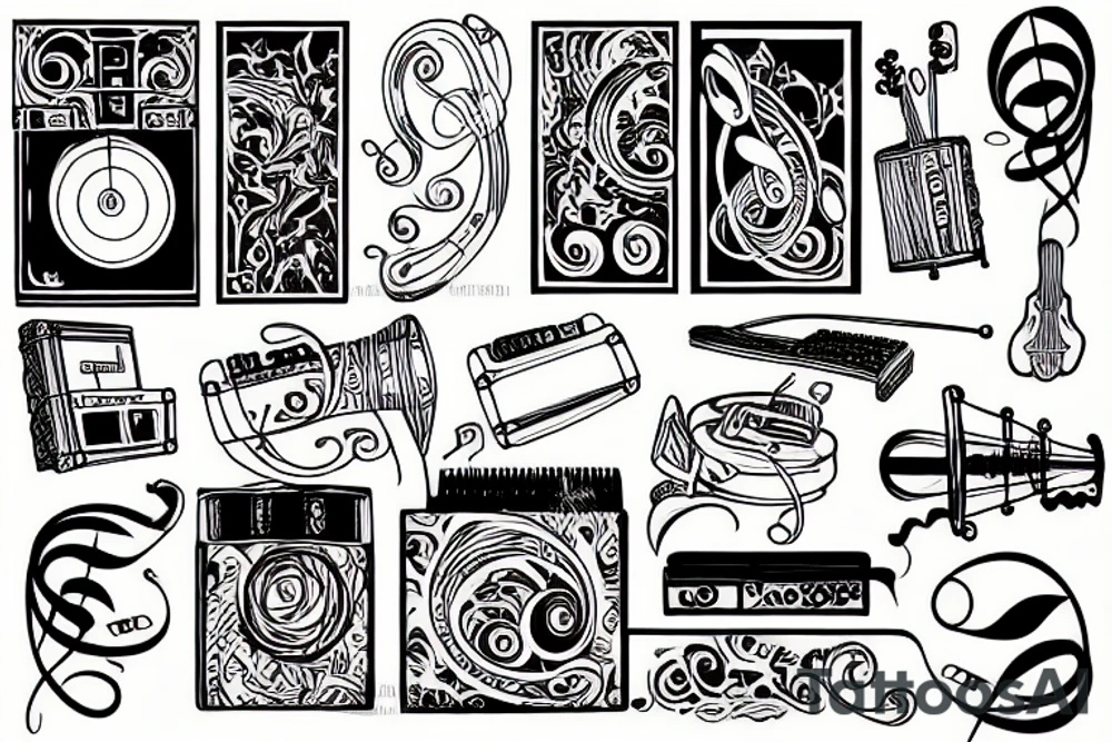 music tattoo idea
