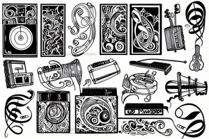 music tattoo idea