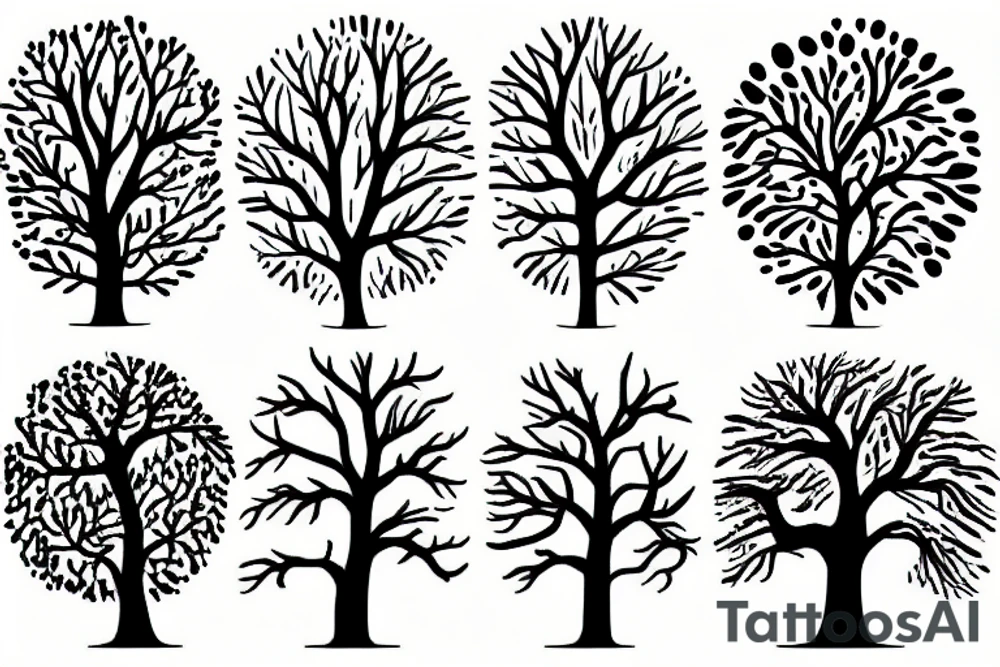 trees tattoo idea