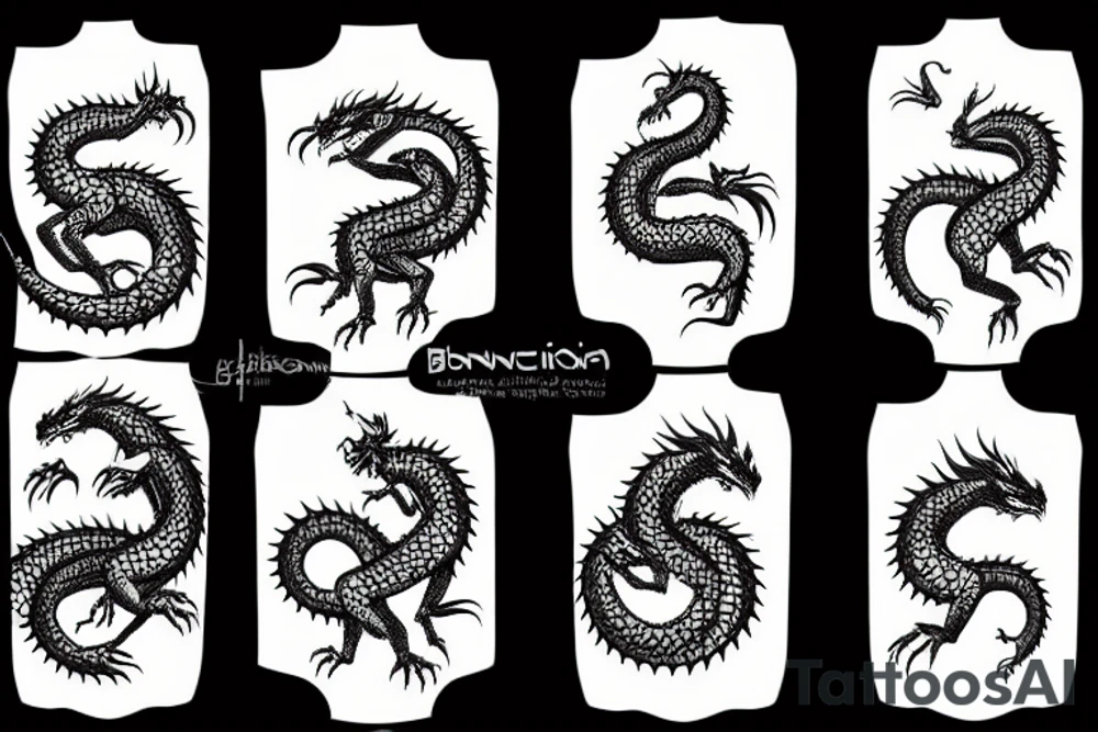 Bionic dragon tattoo idea