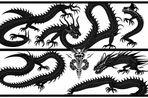 Bionic dragon tattoo idea