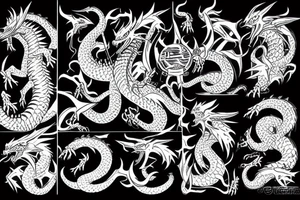 Cyber dragon tattoo idea