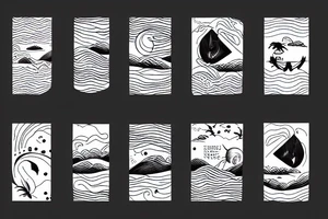 horizon over the sea tattoo idea