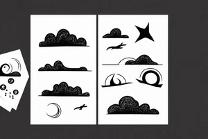 horizon over the sea tattoo idea