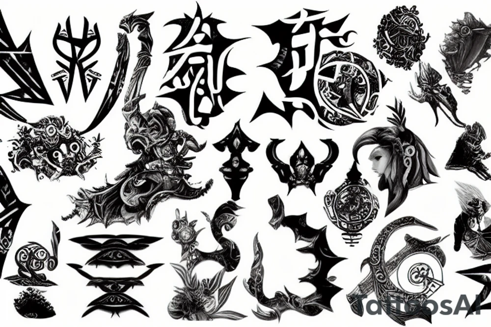 Final fantasy XII glyphs but simple tattoo idea