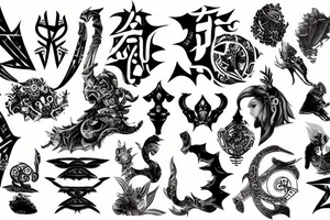 Final fantasy XII glyphs but simple tattoo idea