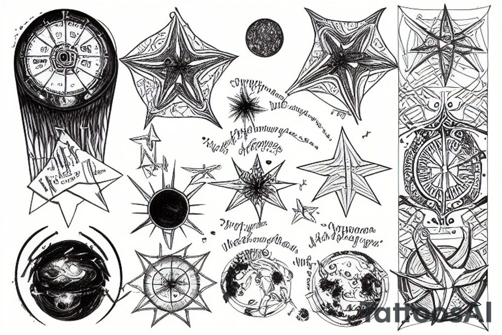 Starmap tattoo idea