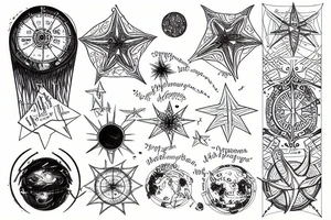 Starmap tattoo idea