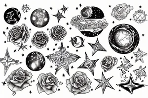 Starmap tattoo idea