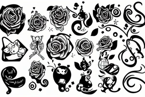 Baby cute love tattoo idea