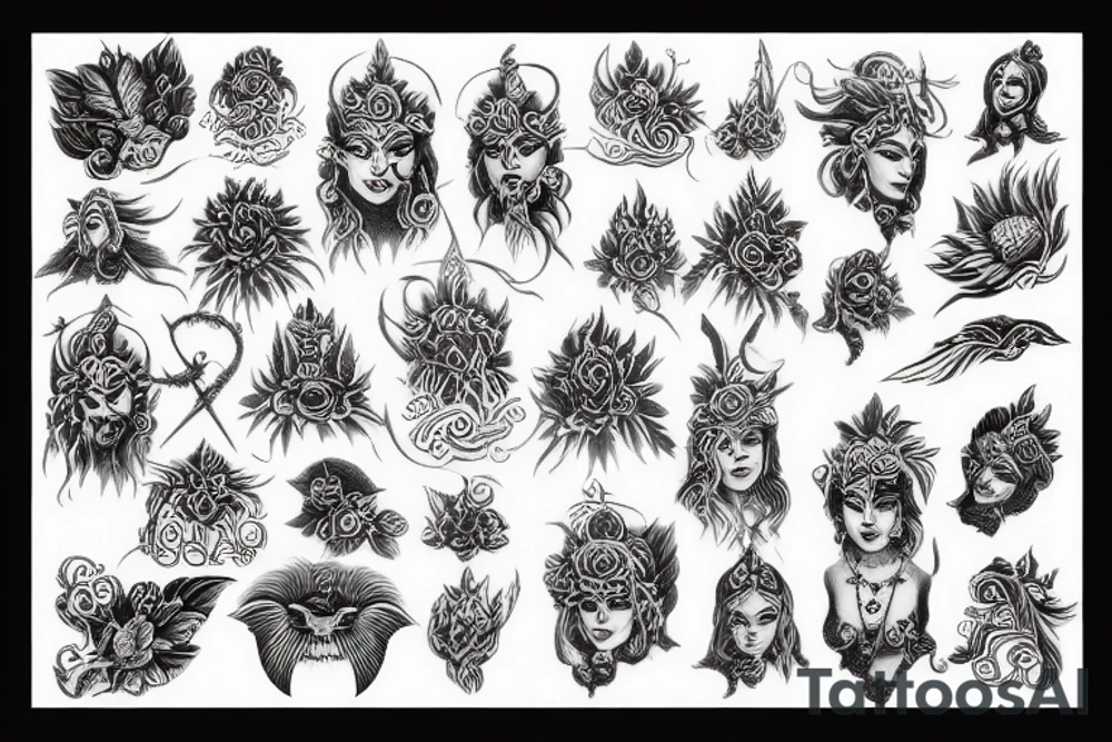 rangda tattoo idea