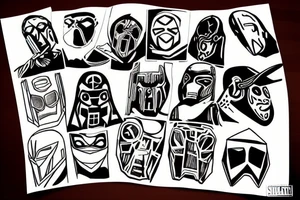 mf doom mask tattoo idea