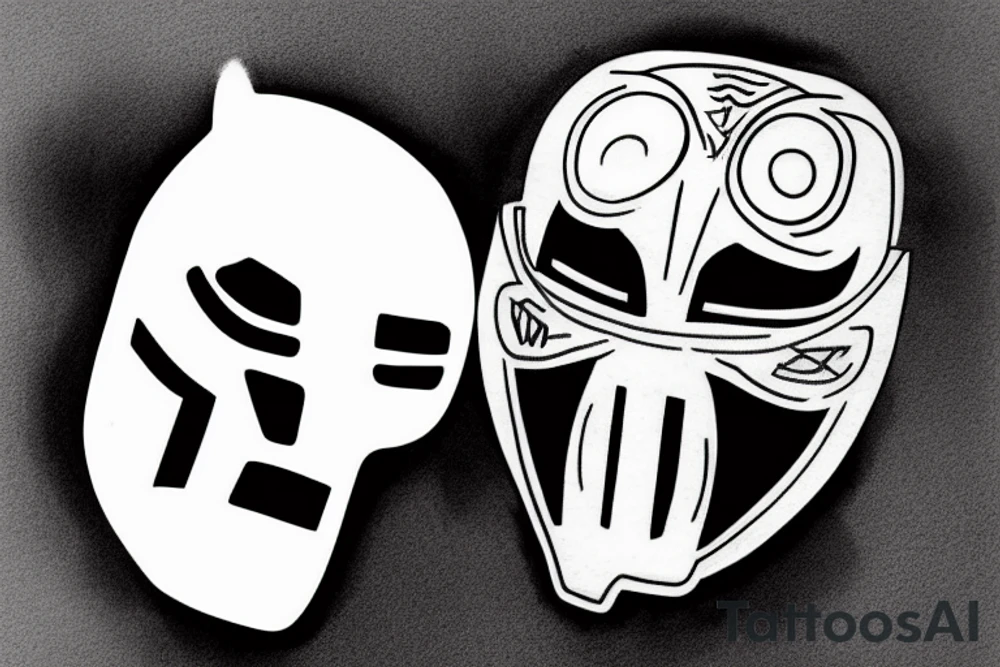 mf doom mask, tattoo idea