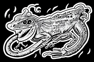 A lizard with a cigar tattoo idea