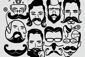canadian guy with a moustache on the greek flag tattoo idea