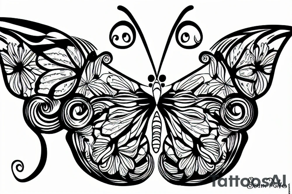 Butterfly tattoo idea