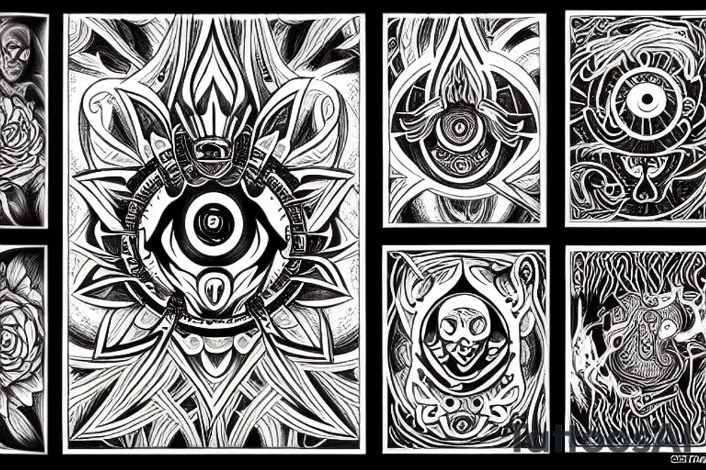 DMT trip tattoo idea