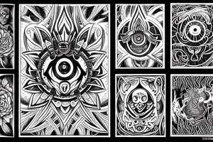 DMT trip tattoo idea