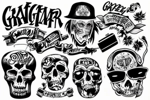 Crazy Gangster shit tattoo idea