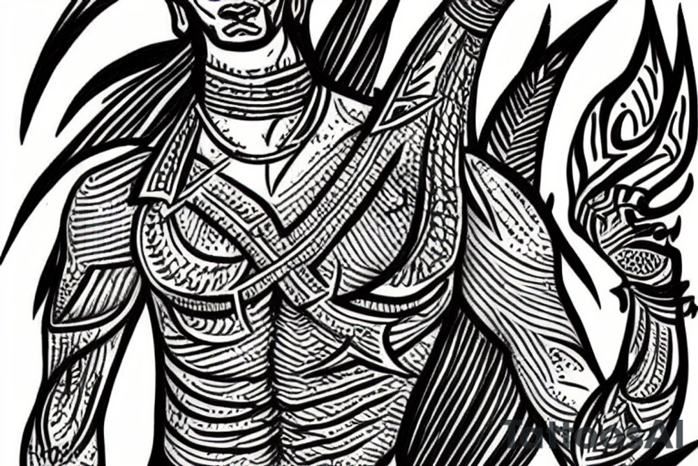 trishul tattoo idea